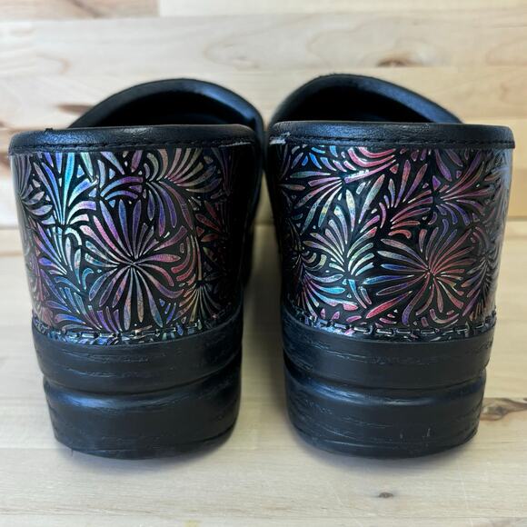 DANSKO Multicolor Genuine Leather Professional Clogs Starbursts EU42 US W11.5 - Picture 4 of 8